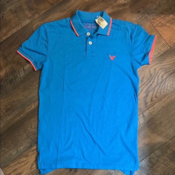 NWT new American Eagle Outfitters Men’s Short Sleeve Polo Shirt - Picture 1 of 7
